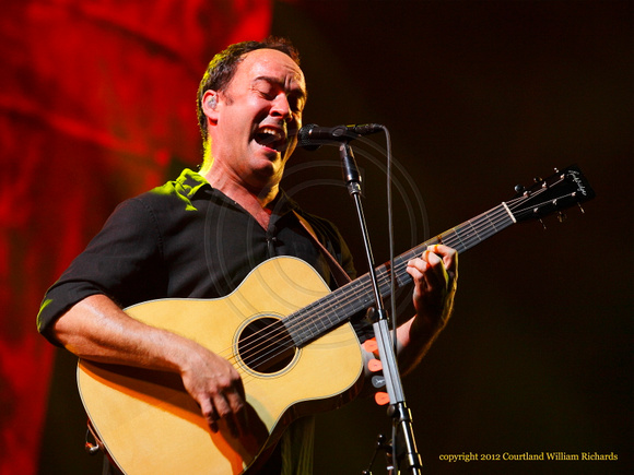 Dave Matthews at The Hangout Beach, Music, and Arts Festival of 2012 in Gulf Shores, Alabama.