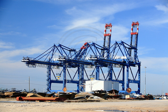 Container ship cranes at the Port of Mobile - Alabama Construction News assignment
